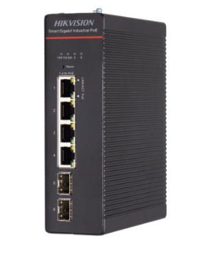 Switch công nghiệp 4 port, đã bao gồm nguồn 75W DS-3T1506HP-SI-4P2F